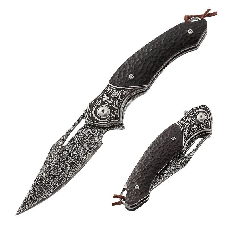 Premium Custom Damascus Pocket Knives with Unique Handles - Shokunin USA