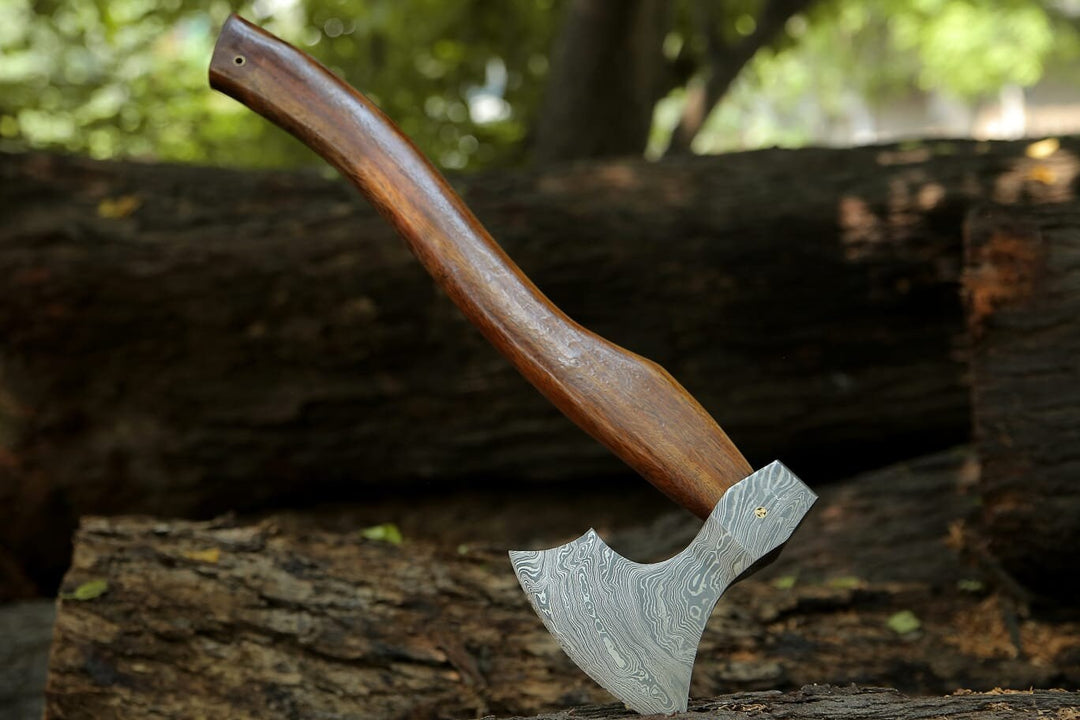 Axes & Hatchets – Viking DAMASCUS AXE Hatchet – Shokunin USA