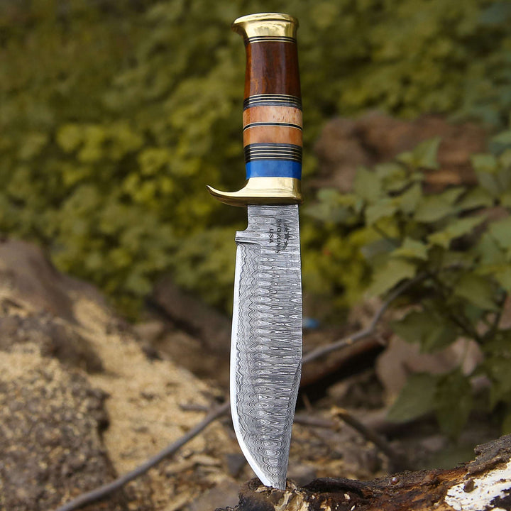 Skywalker Bowie Knife with Bone &amp; Wood Composite Handle