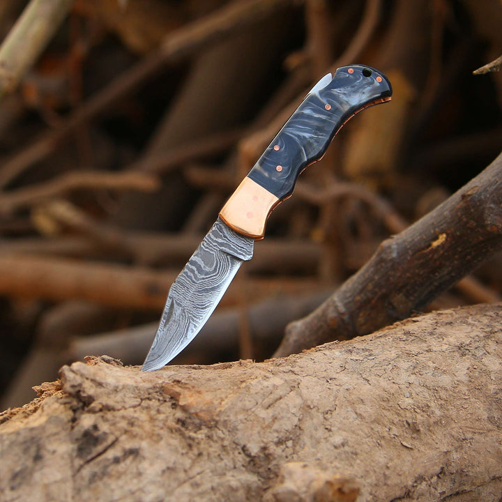 Hand Forged Pocket Knives with Case - Best Knives