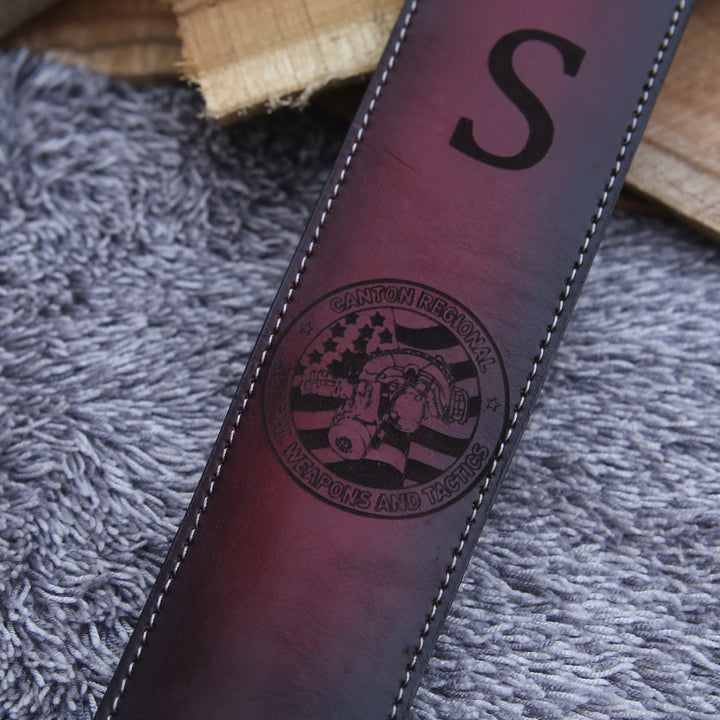 Leather Sling - Handmade Tooled Custom Leather Sling - Personalized - Shokunin USA