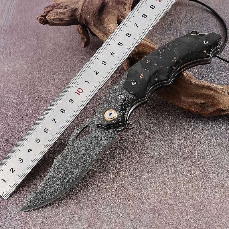 Black EDC Knife - Black gold EDC Gentlemen&