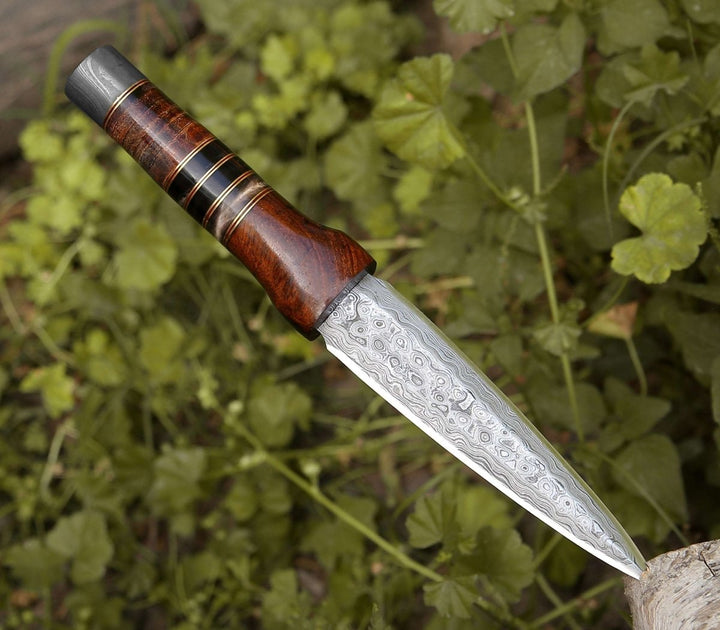 Cloud Damascus sheaths - Cloud Damascus Dagger with Sheath - Shokunin USA