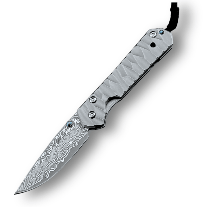 Diamond Japanese Blade - Diamond Japanese EDC Pocket Knife with VG10 Damascus Blade, Titanium Handle &amp; Sheath - Shokunin USA