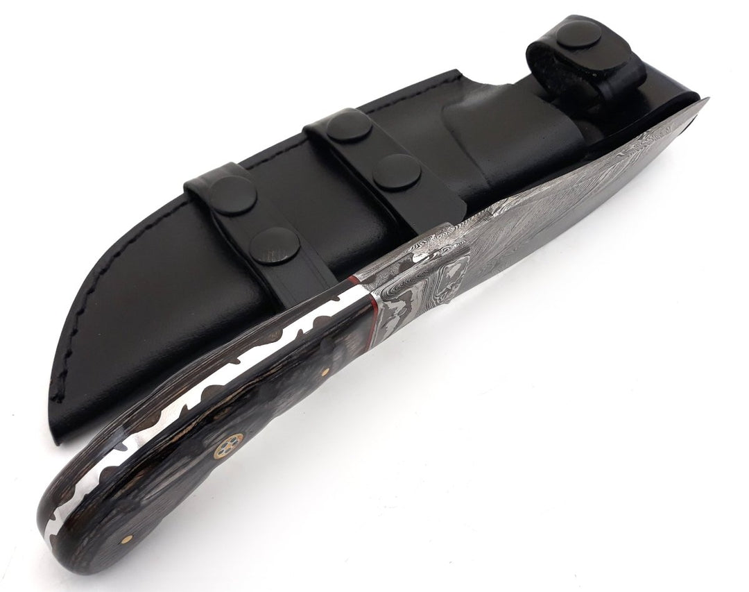 Draco Knife sheaths - Draco Hunting Knife with Pakkawood Handle - Shokunin USA