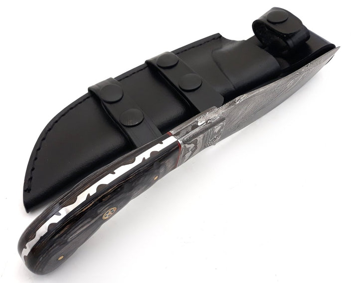 Draco Knife sheaths - Draco Hunting Knife with Pakkawood Handle - Shokunin USA