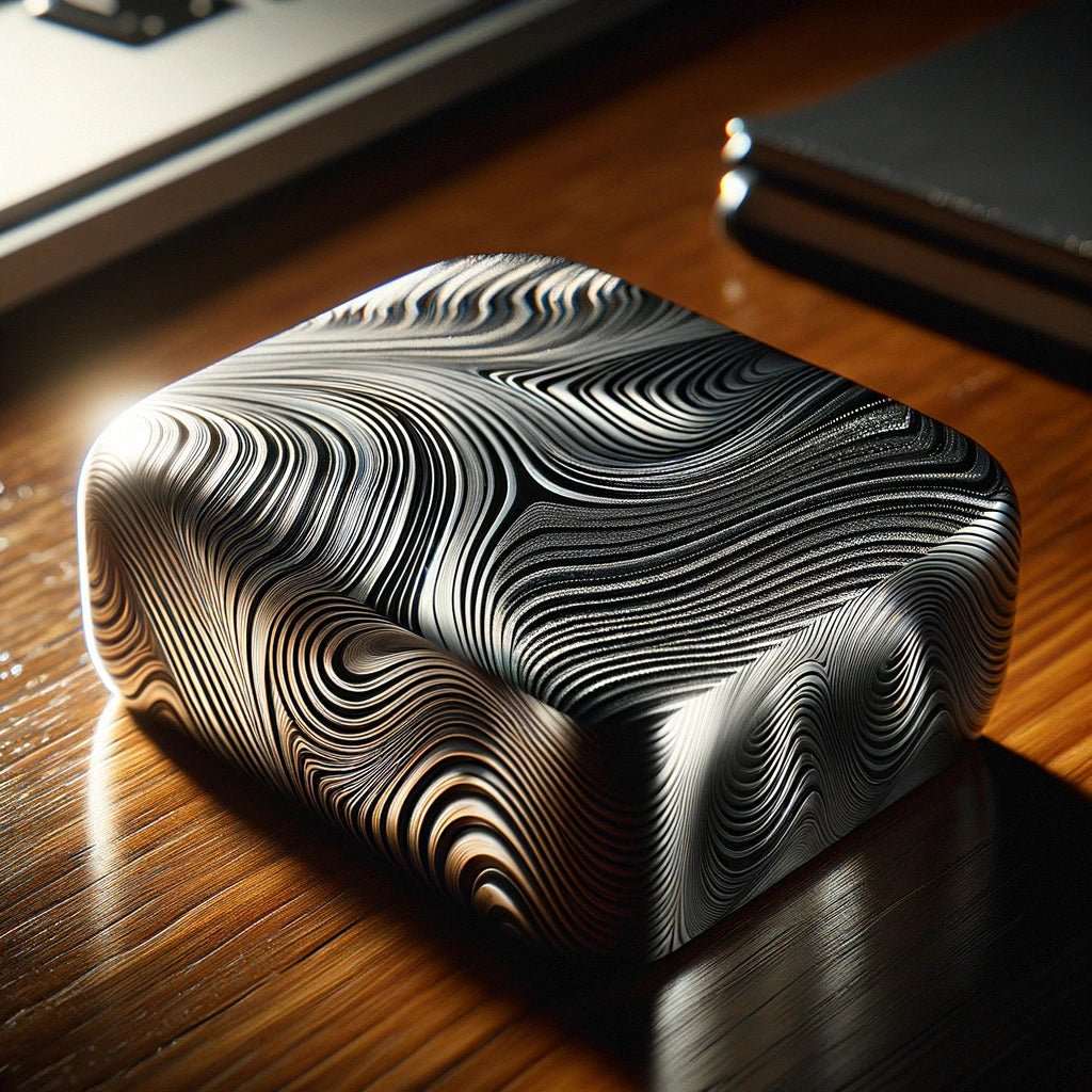 Paperweights - Eclipse Damascus Steel Paperweight - Shokunin USA