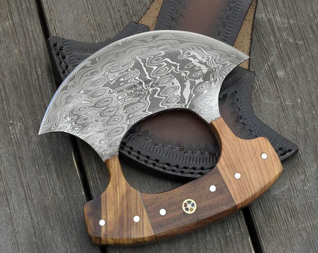 Element Hash Knife with Olive Wood Handle - Shokunin USA