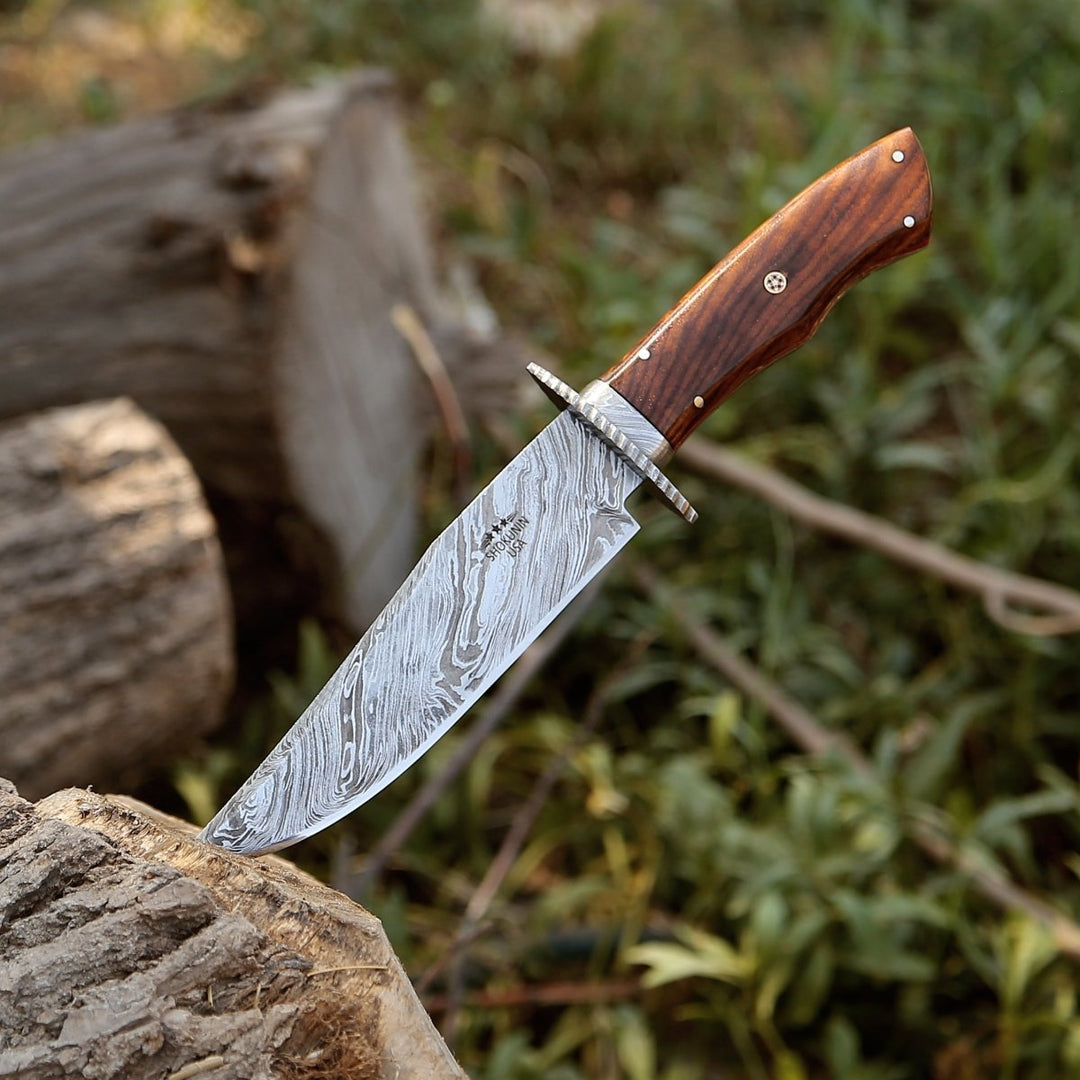 Excelsior Hunting Handle - Excelsior Hunting Knife with Exotic Rosewood Handle - Shokunin USA