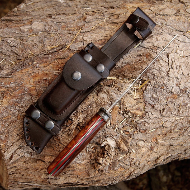Excelsior Knife Handle - Excelsior Hunting Knife with Exotic Rosewood Handle - Shokunin USA