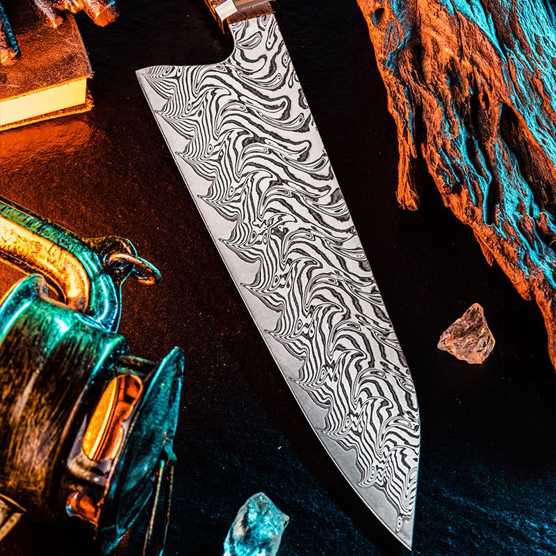 Increda Japanese Blade - Increda Japanese Chef Knife VG-10 Damascus Steel Blade with Carbon Fiber - Shokunin USA