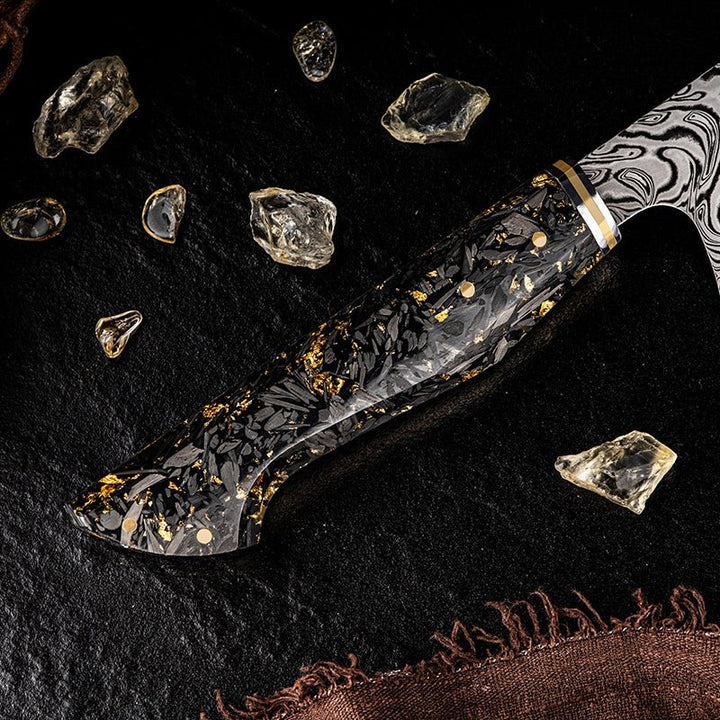 Increda Japanese Handle - Increda Japanese Chef Knife VG-10 Damascus Steel Blade with Carbon Fiber Handle and - Shokunin USA