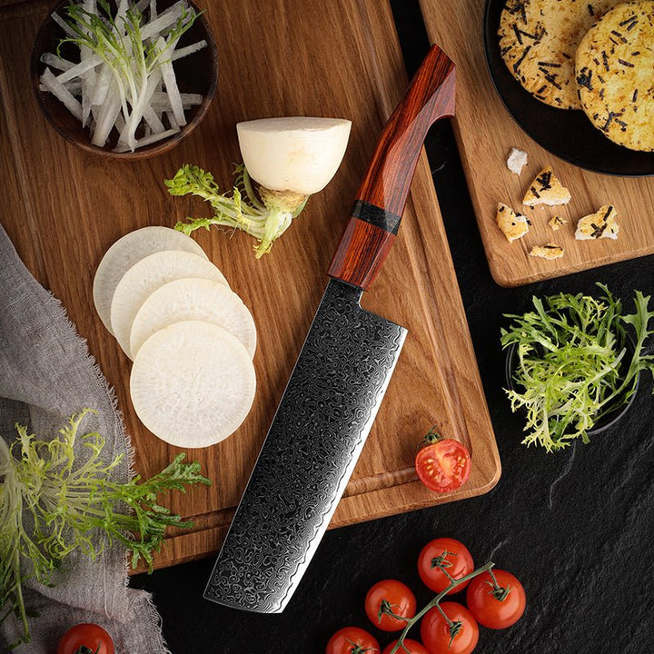 Infinity Resin knife - Infinity Japanese Pro Chef Knife Set with Exotic Sandal Wood &amp; Resin - Shokunin USA