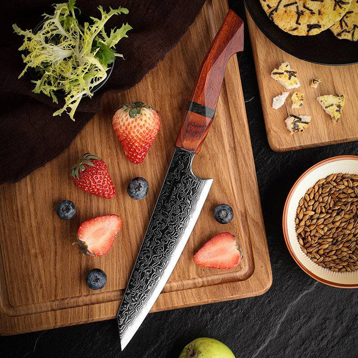 Infinity Chef Handle - Infinity Japanese Pro Chef Knife Set with Exotic Sandal Wood &amp; Resin Handle - Shokunin USA