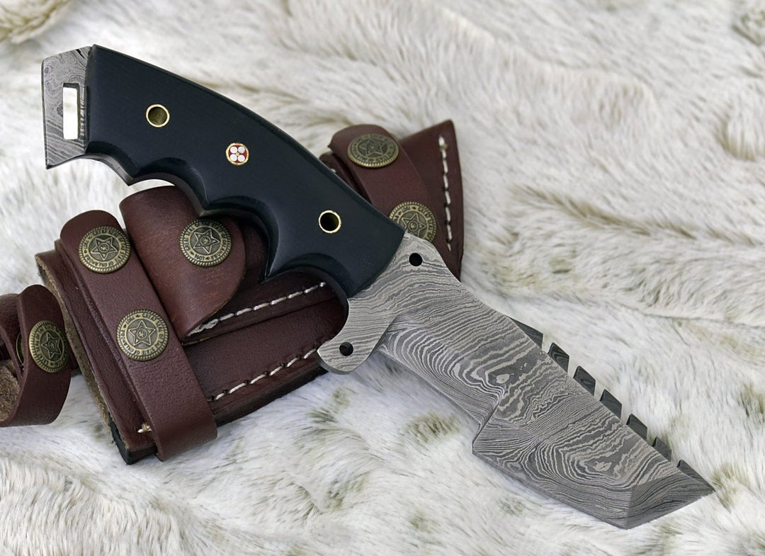 Knightmaker Steel knives - Knightmaker Damascus Steel Tracker Knife - Shokunin USA