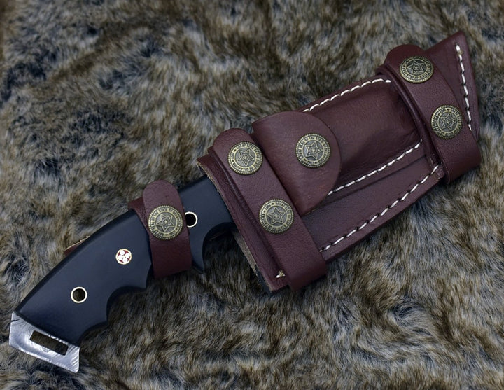 Knightmaker Knife knives - Knightmaker Damascus Steel Tracker Knife - Shokunin USA