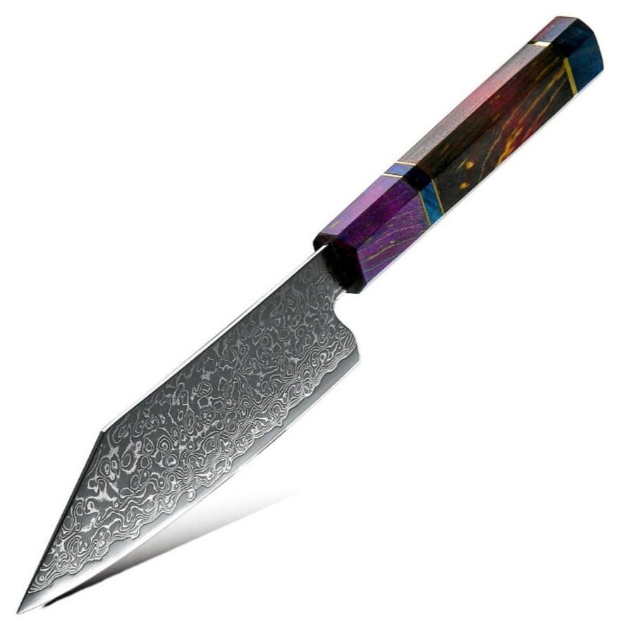 kodachi knife - KODACHI VG10 Damascus Bunka Knife with Rosewood Burl Handle - Shokunin USA