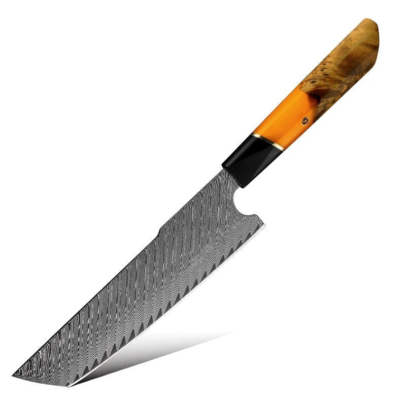 VG10 Nakiri Knife – Kotetsu VG10 Chef Knife Damascus Nakiri Knife with Exotic Olive Wood Handle – shokuninusa