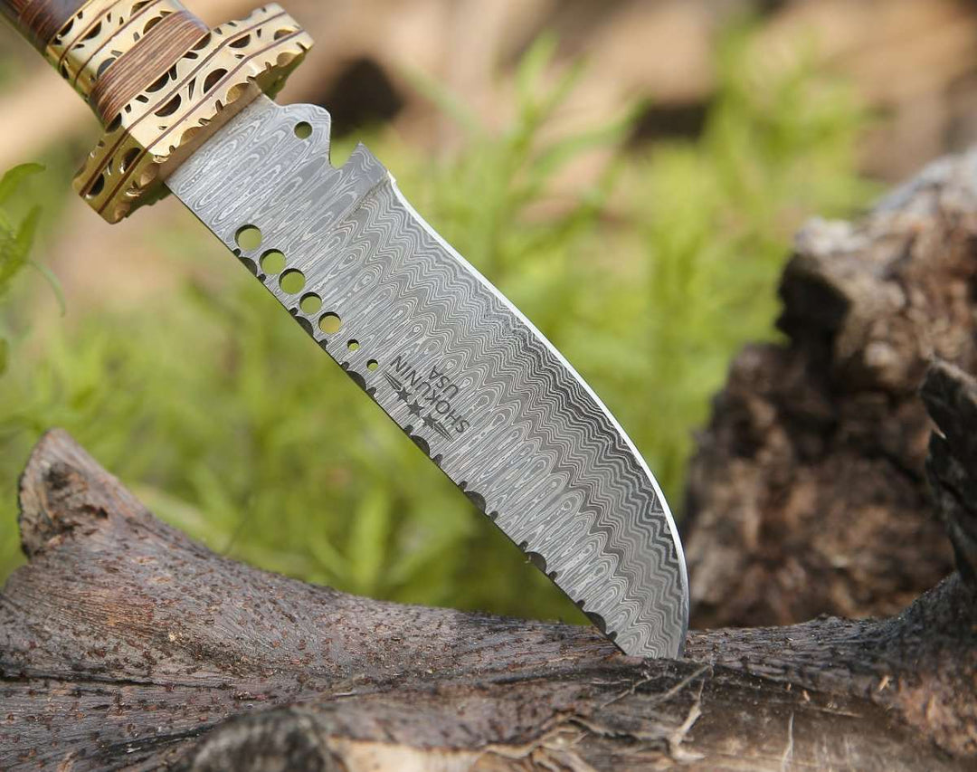 Matrix Knife knives - Matrix Bowie Knife with Pakkawood Handle - Shokunin USA