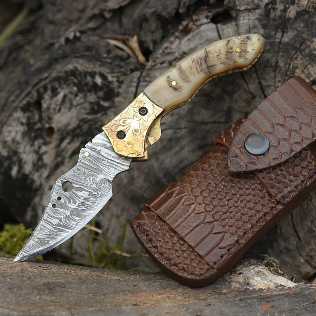Myst Gentleman's Pocket Folder with Ram Horn Handle - Shokunin USA