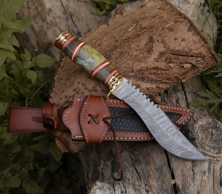 Mythic Kukri blade - Mythic Kukri Knife with Bone &amp; Brass Handle - Shokunin USA