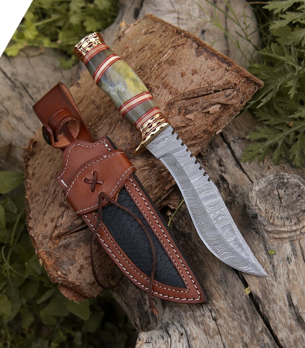 Mythic Kukri Handle - Mythic Kukri Knife with Bone &amp; Brass Handle - Shokunin USA
