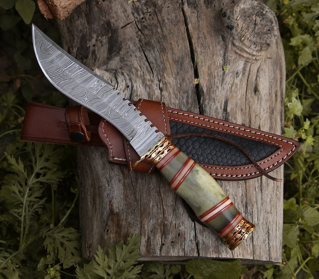 Mythic Kukri knives - Mythic Kukri Knife with Bone &amp; Brass Handle - Shokunin USA