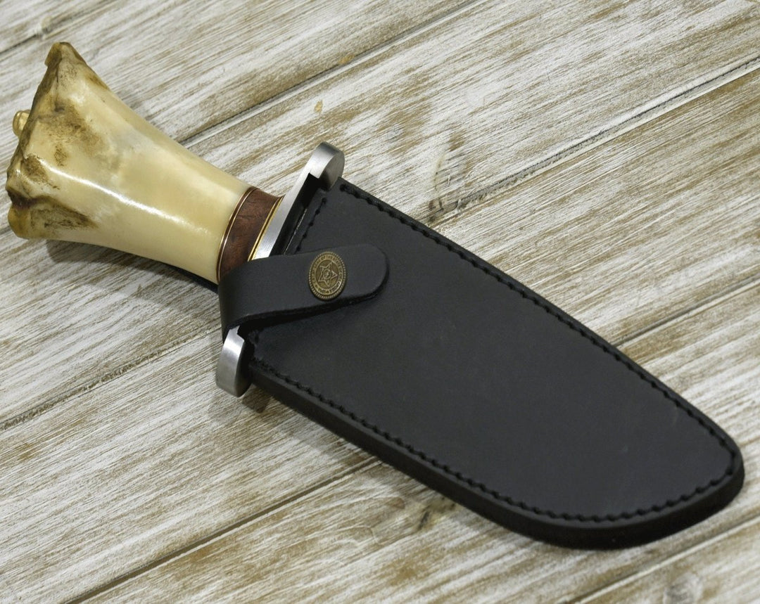 Nirvana Survival Handle - Nirvana Survival Bowie Knife with Bone Handle - Shokunin USA