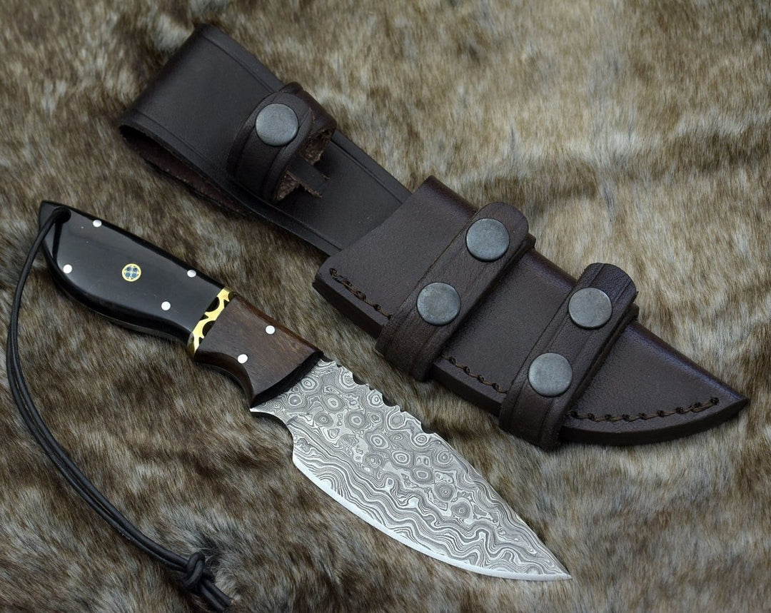 Oathkeeper Deer knives - Oathkeeper Deer Skinning Knife with Horn &amp; Rosewood Handle - Shokunin USA