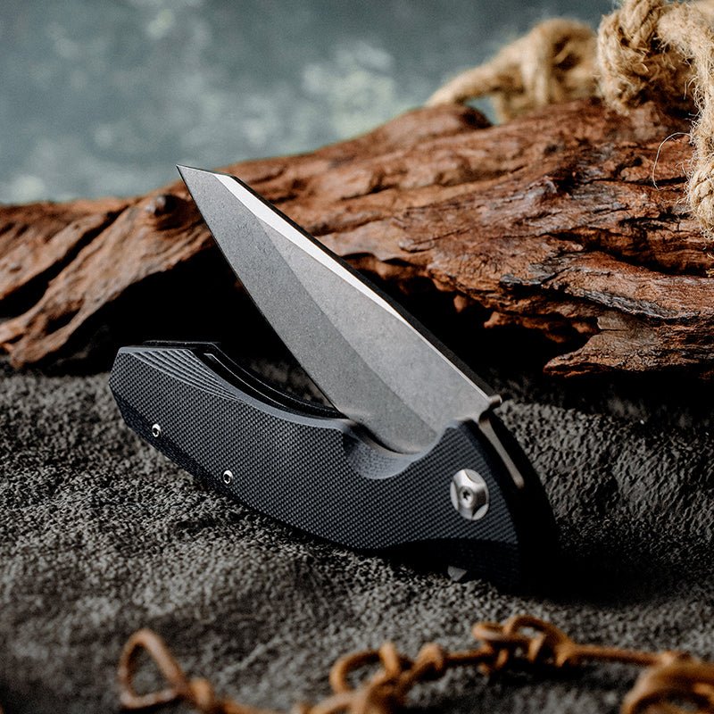 Omen Knife Handle - Omen Folding Knife with G10 Handle - Shokunin USA