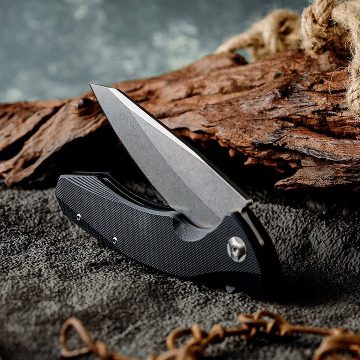 Omen Knife Handle - Omen Folding Knife with G10 Handle - Shokunin USA