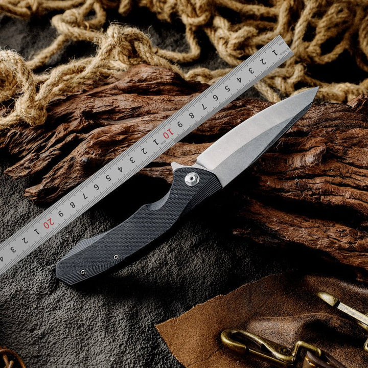 omen knife - Omen Folding Knife with G10 Handle - Shokunin USA