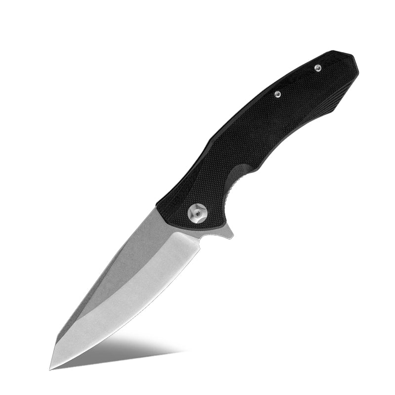 Omen Folding blade - Omen Folding Knife with G10 Handle - Shokunin USA
