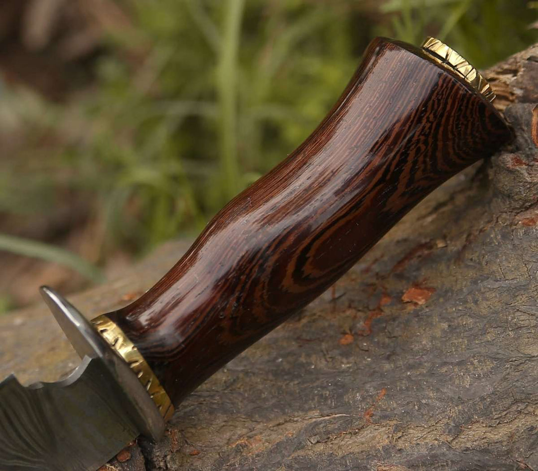 Panther Hunting knives - Panther Hunting Knife with Exotic Wenge Wood Handle - Shokunin USA
