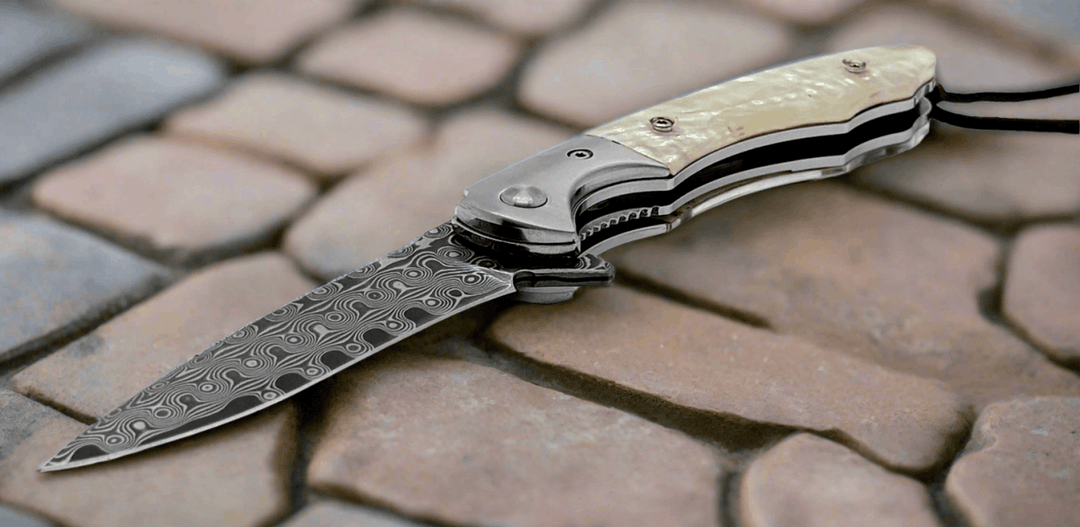 Pearl Japanese knives - Pearl Japanese VG10 Pocket Knife with Clip &amp; Mother of Pearl Handle - Shokunin USA