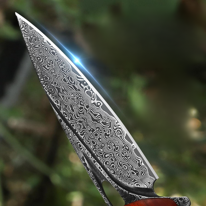 Japanese Damascus Pocket Knife Shokunin USA