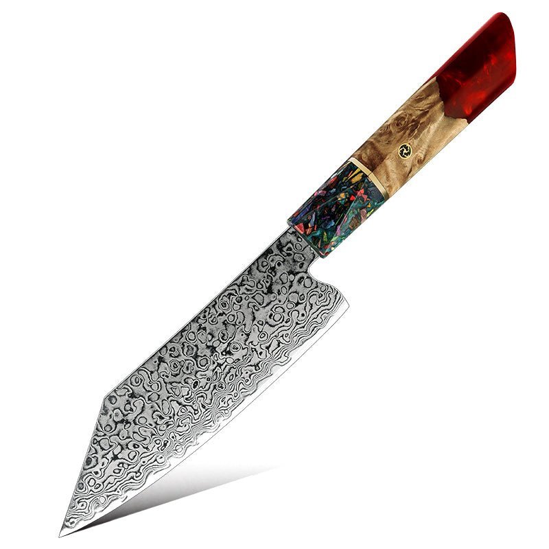 Pristine Chef leather - Pristine Japanese Chef Knife Set with VG-10 Damascus Steel Exotic Stabilized - Shokunin USA