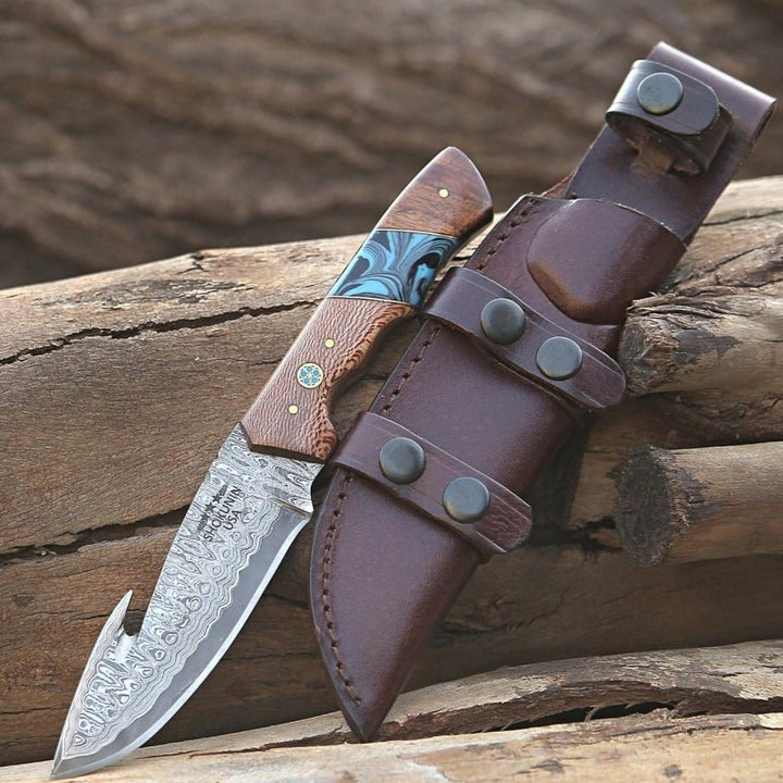 Python Damascus Knife - Shokunin USA
