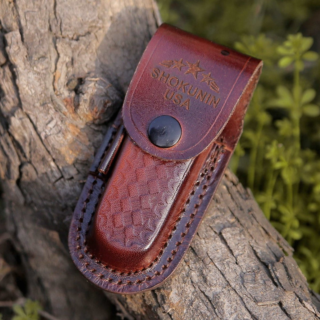 Raze Knife Handle - Raze Pocket Knife Engraved with Exotic Rose Wood Handle - Shokunin USA