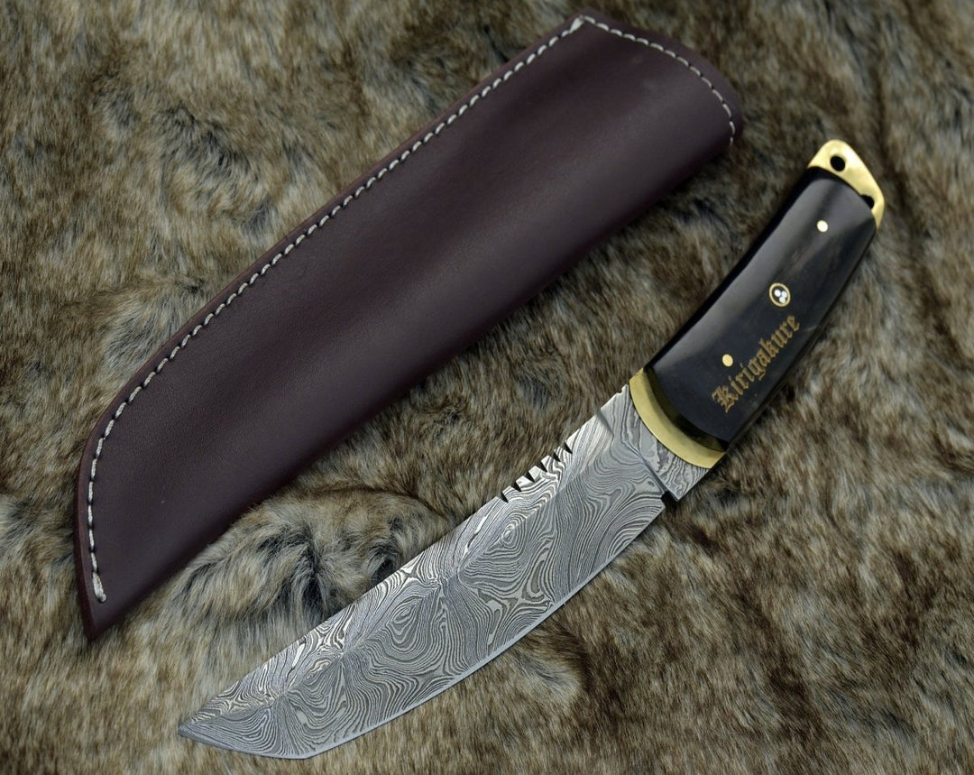 Resonance Knife Handle - Resonance Every Day Carry Knife with Ram Horn Handle - Shokunin USA