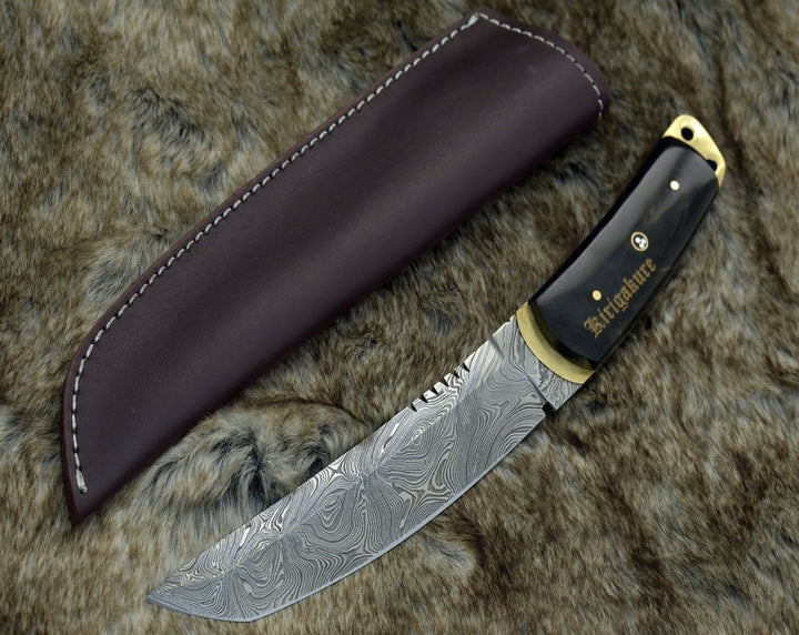Resonance Knife Handle - Resonance Every Day Carry Knife with Ram Horn Handle - Shokunin USA