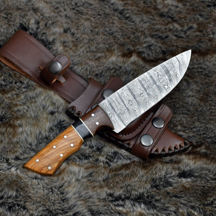 Sculptor Camp Handle - Sculptor Camp Knife with Exotic Olive Wood Handle - Shokunin USA