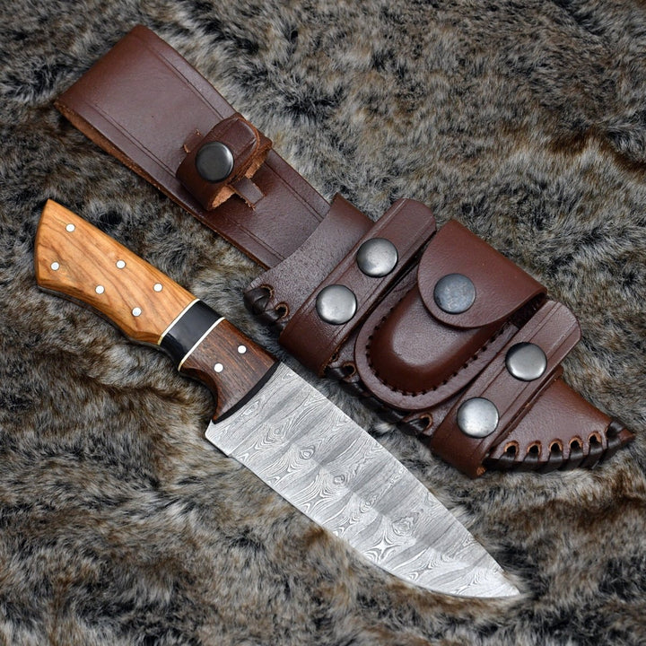 Sculptor Camp knives - Sculptor Camp Knife with Exotic Olive Wood Handle - Shokunin USA