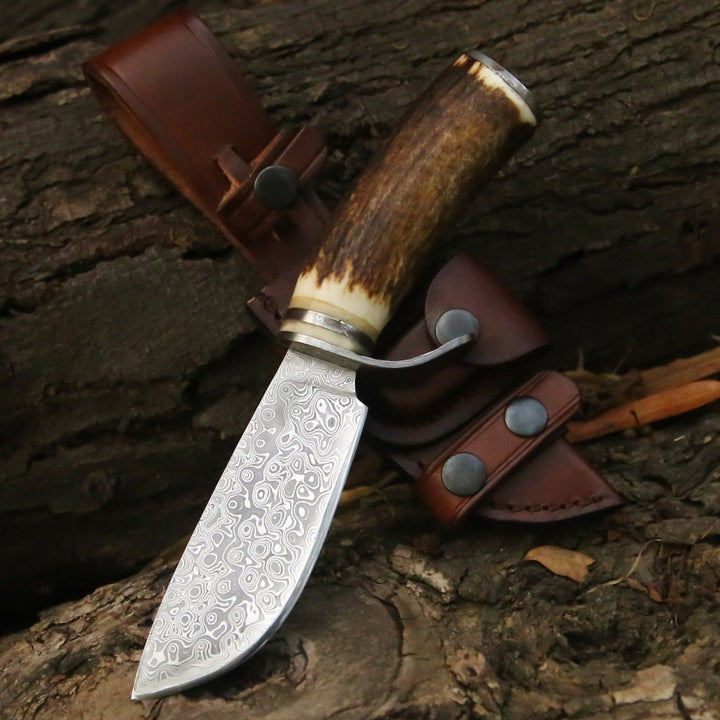 Serpent Damascus Knife - Shokunin USA