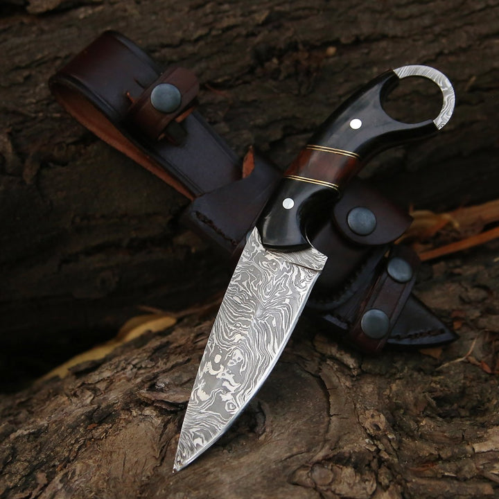 Shadow Damascus Knife - Shokunin USA