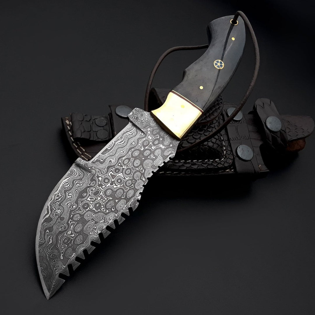 ShadowRidge Damascus sheaths - ShadowRidge Damascus Steel Premium Tracker Knife - Shokunin USA