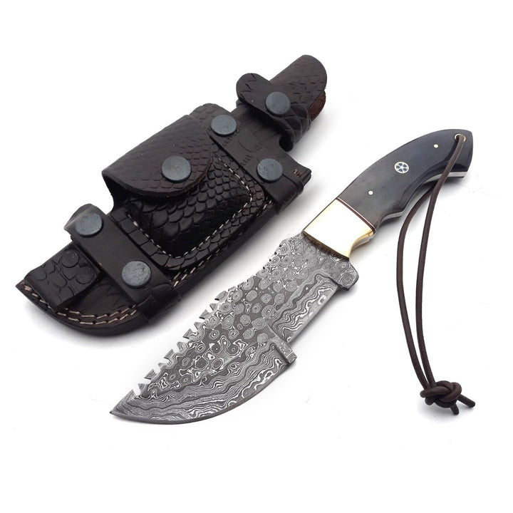 ShadowRidge Damascus Knife - ShadowRidge Damascus Steel Premium Tracker Knife - Shokunin USA