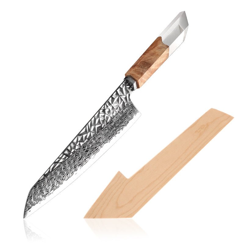 Silverstar Forged Handle - Silverstar Forged Japanese Chef Knife With Olive Wood Handle - Shokunin USA