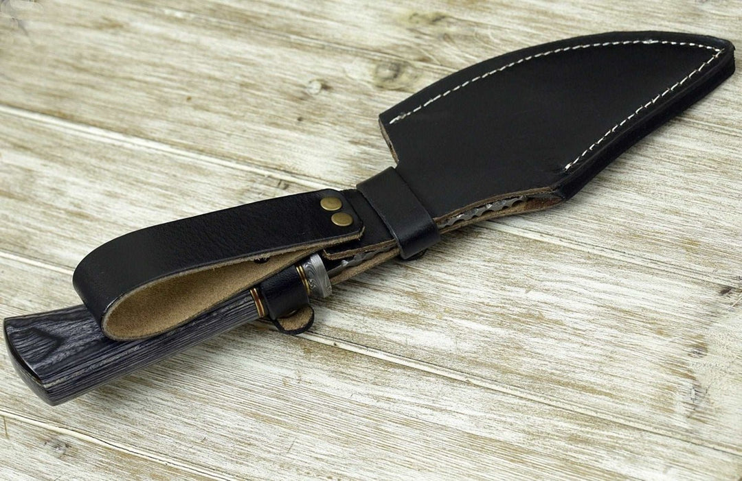 Titan Axe Damascus - Titan Damascus Axe with Pakkawood Handle - Shokunin USA