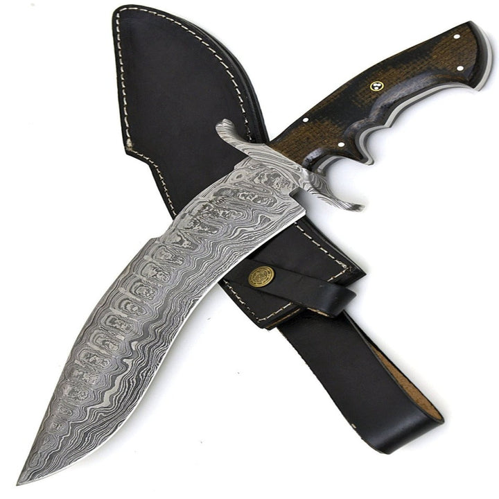 Valor Bowie Knife - Valor Bowie Knife with Micarta Handle - Shokunin USA